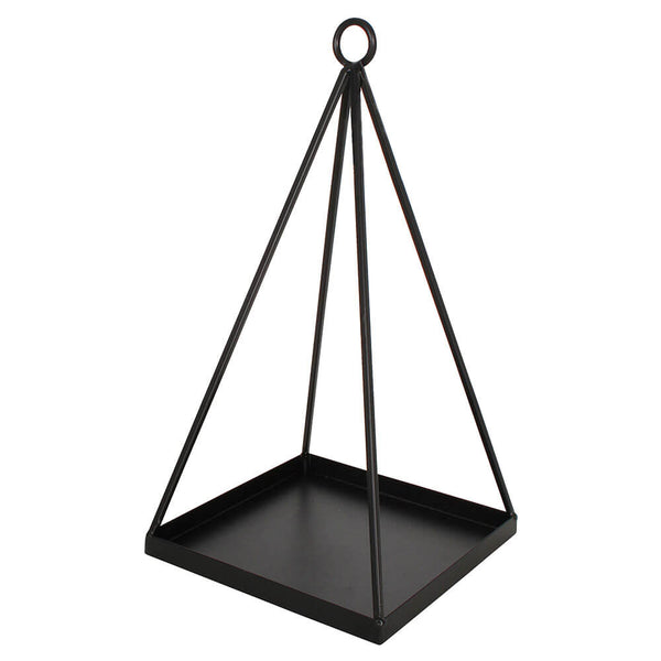 Pyro Hanging Plant Pot and Candle Holder Black (34x18x18cm)