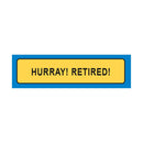Hurray Retired License Plate Keyring