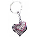 Lifefx Two Heart Diamond Keyring