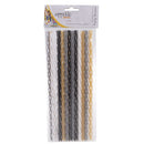  Appetito Pajitas de Fiesta Reutilizables con Cepillo 24uds