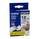 Brother Laminated Black on Clear Labelling Tape