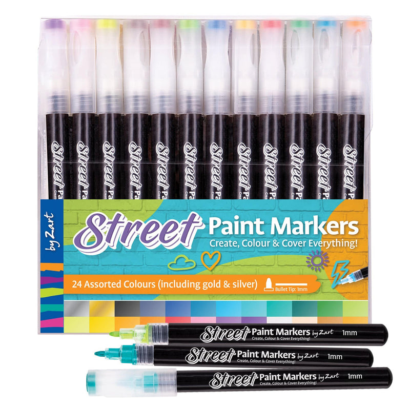 Zart Street Paint Marker 1mm 24pcs
