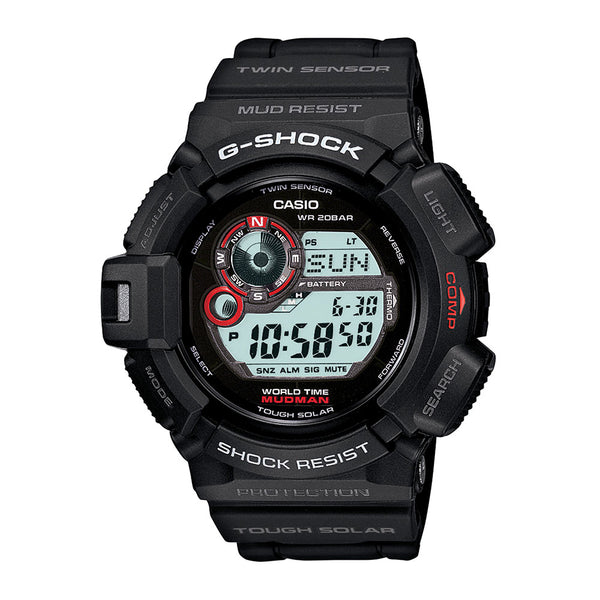 Casio G-Shock Tough Solar Mudman G9300-1 with Compass Watch