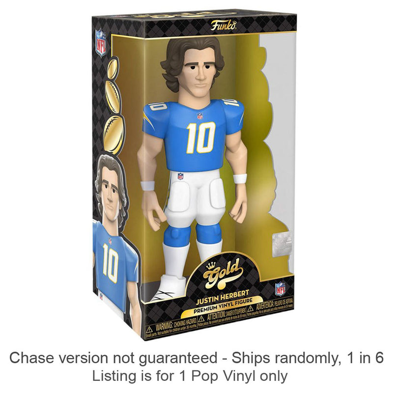  NFL: Justin Herbert Vinyl Gold Chase se envía 1 de cada 6