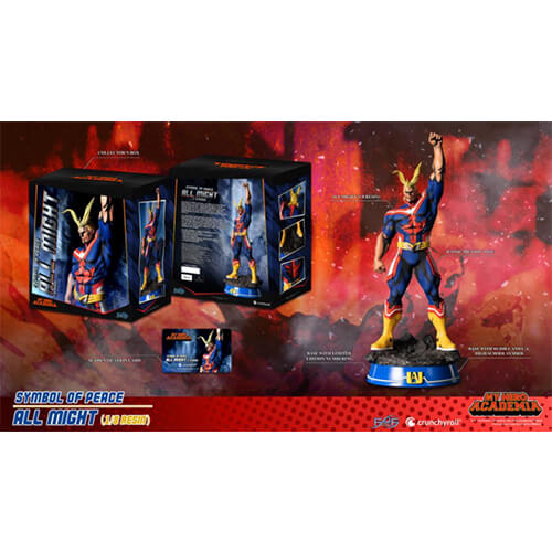  My Hero Academia Símbolo de la paz, estatua a escala 1:8 de All Might