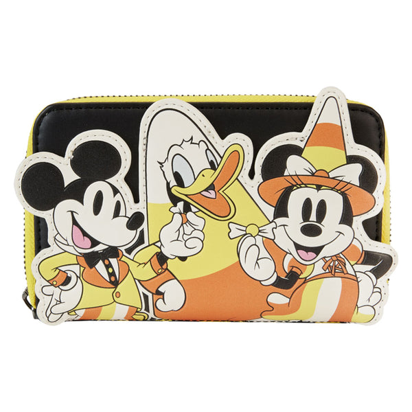 Disney Mickey & Friends Candy Corn Zip Around Wallet