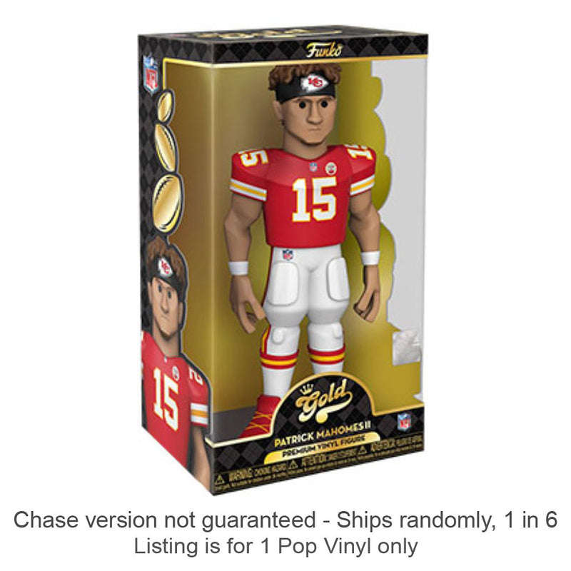  NFL Patrick Mahomes Vinyl Gold Chase se envía 1 en 6