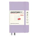 Planificador de bolsillo y cuaderno 2024 A6 Week con folleto