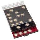 Leuchtturm 12-Spaced Capspi Coin Box (Smoke/Black)