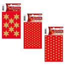 Herma 6-Pointed Stars Sticker Decor (Gold)