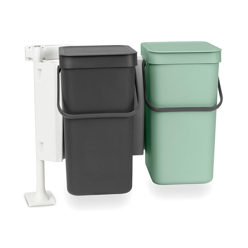  Brabantia Sort & Go Papelera Doble (Jade Grn & Grey)