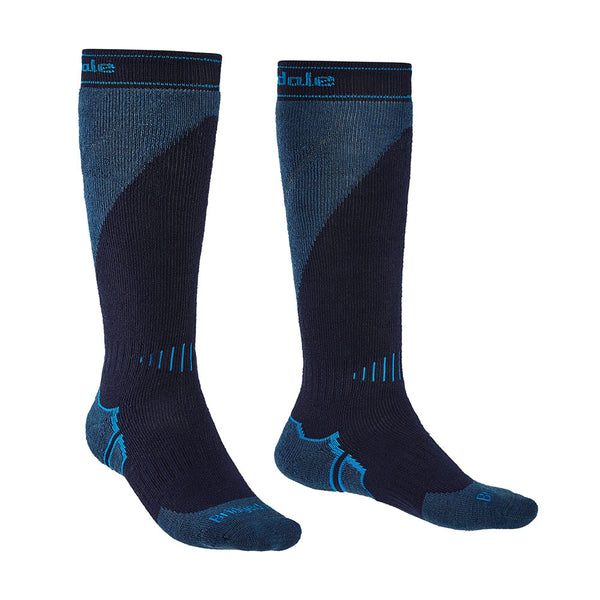 Ski Midweight Merino Socks XL (Navy/Steel)