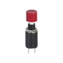 SPST Momentary Round Pushbutton (Red)