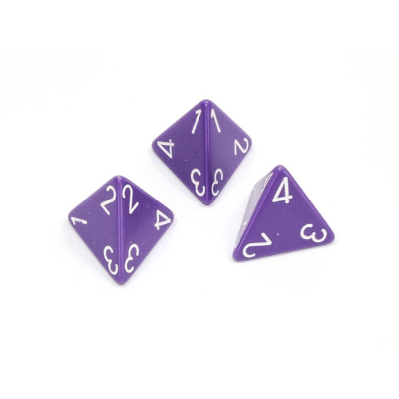 Chessex Opaque D4 Polyhedral Dice