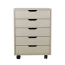 5 Drawers Small Rolling Office File Cabinet