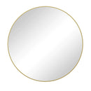 Round Metal Framed Wall Mirror 28"