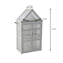Mini Greenhouse Tiered Plant Display Stand (White)