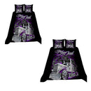 3D Printed Purple Car Bedding Set