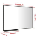Modern Bathroom Mirror with Storage Shelf (48x30")