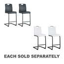 PU Upholstered High Bar Stool Chair w/ Back Rest 2pc