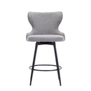 Gold Accent Bar Stools with Black Legs 2pc