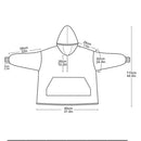 Oversized Pullover Warm Comfortable Fleece Hooded Blanket