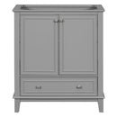 Bathroom Vanity Base with Multi-functional Cabinet (Grey)
