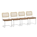 PU Leather Dining Chair w/ Sponge Rattan (Set of 4)