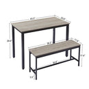 Kitchen Industrial Dinning Table Counter with Chairs