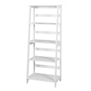 5 Tier Wooden Staircase Bookcase Ladder (White)