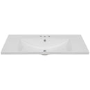 Ceramic Single Bathroom Vanity Top with 3-Faucet Holes