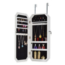 Octagon Rimmed Mirror with Jewelry Cabinet