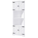Tall Corner Bathroom Cabinet (White)