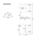 Tall Corner Bathroom Cabinet (White)