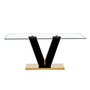 6-8 Seater Minimalist 0.4" Top w/ V-Shaped Slab Legs