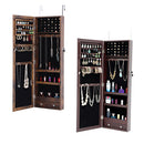 Wall Hanging Full Body Mirror with Jewelry Cabinet