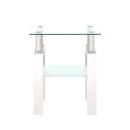 Glass Bedside Corner Coffee Table