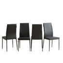 Modern Kitchen Dining Chairs with Metal Legs 4pcs