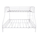 Heavy Duty Twin Sized Full Metal Bunk Bed with Rail