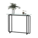 Elegant Single Layered Glass Console Table