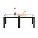 Modern Square Glass Coffee Table Set