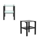 Two Layered Glass Small Home Tea Table