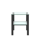 Two Layered Glass Small Home Tea Table