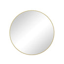 48-Inch Oversized Round Metal Framed Mirror
