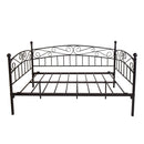 Twin Sized Multifunctional Metal Bedframe with Headboard