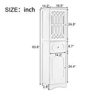 Tall Bathroom Cabinet (White)