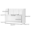 4 Compartment Children's Bookcase & Playroom Storage (White)