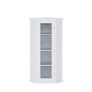 Corner Cabinet with Glass Door