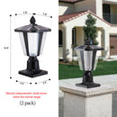 Solar Column Headlights with Dimmable LED