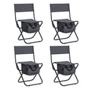 Portable Outdoor Chairs with Storage Bag 4pcs